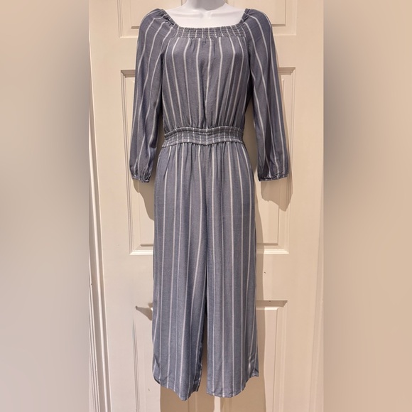 Abercrombie Kids Striped Long Sleeve Jumpsuit – Juniors Size 13/14 (NWT) - Picture 1 of 15